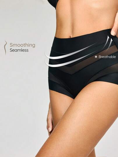 SHAPORA 1 pieza Pantalón corto moldeador minimalista y cómodo para mujer, que levanta, adelgaza la cintura y da forma al abdomen, adecuado para fitness, yoga y uso diario