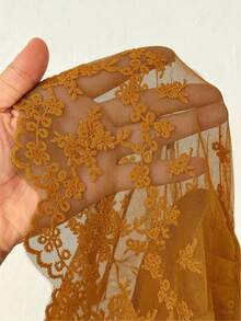 Maweii Plus Size Women Lace Patchwork Lantern Pants - Orange - View 3