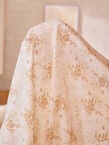 Serenescape Gold Romantic Floral Lace Ruffle Hem Women's Bubble Crinkle Nightgown - Apricot - View 7