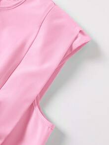 GlowEve CURVE New Summer Commuter Bestselling Women Dress - Coral Pink - View 5