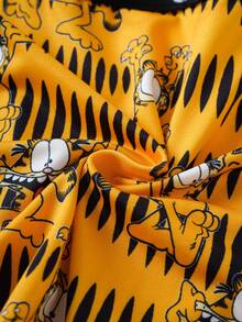 GARFIELD | SHEIN Collaborative Men's Elastic Waist Comfortable Boxer Briefs - Yellow - View 7