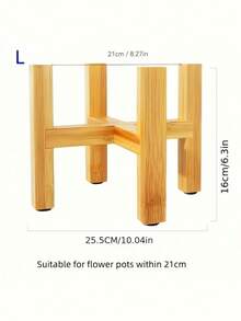 1 chiếc giá đỡ chậu hoa bằng gỗ tre, kệ trưng bày cây cảnh cho phòng khách, bệ cửa sổ, bàn làm việc, trang trí nhà cửa, ý tưởng quà tặng Giáng sinh, vật dụng cần thiết. - Giá hoa - Xem 9