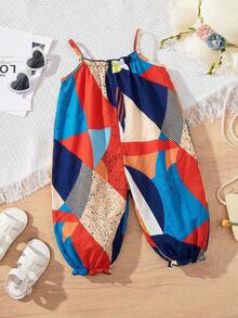 SHEIN Newborn Baby Girl Cute Vacation Casual Romper - Multicolor - View 5