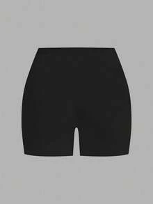 SHEIN EZwear 2pcs Casual Retro Polka Dot Fabric Black Plus Size Women Shorts - Multicolor - View 6