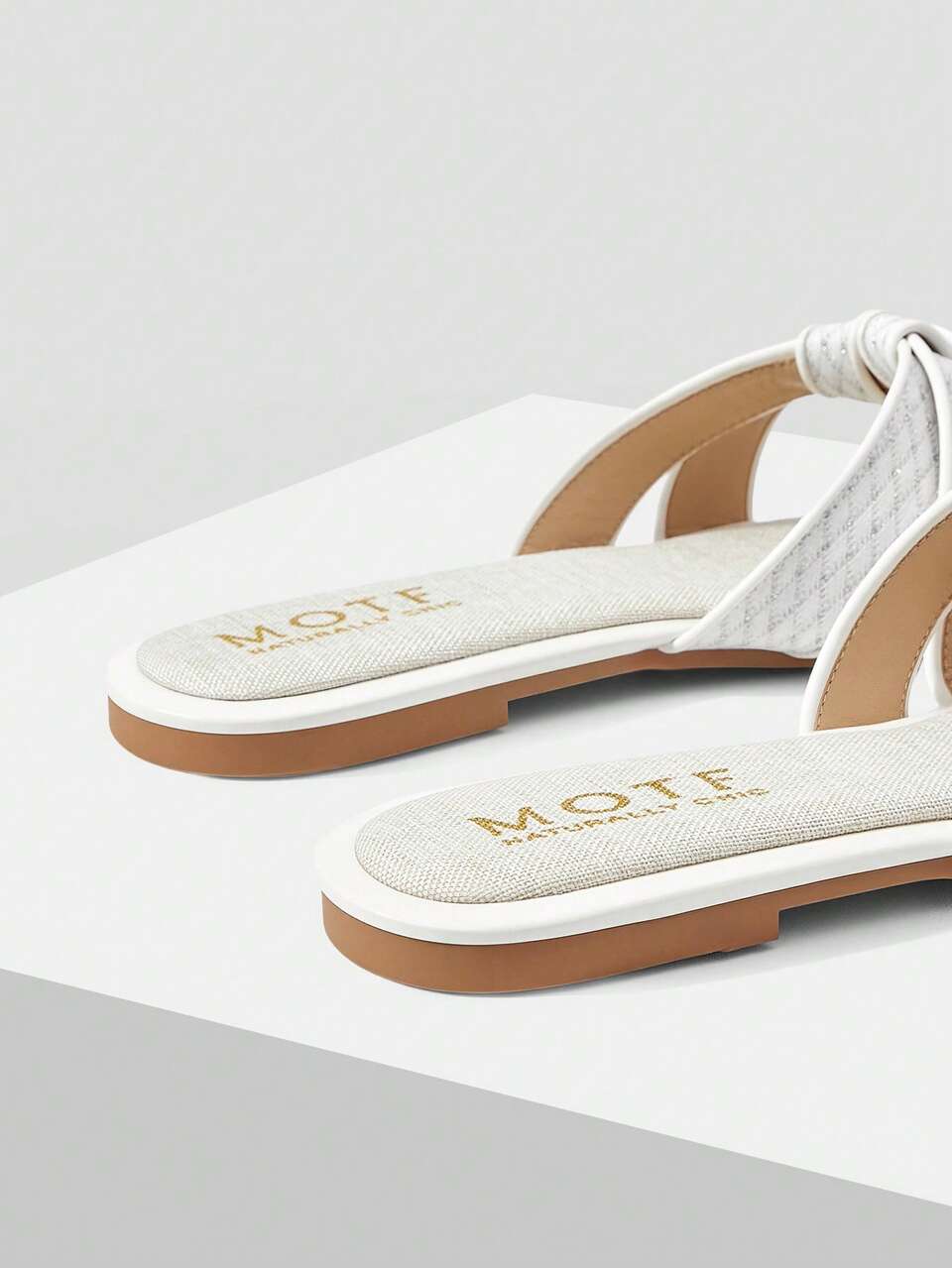 MOTF SQUARE-TOE SIMPLE AND COMFORTABLE WOMEN FLAT SANDALS FOR SUMMER VACATION, BACK TO SCHOOL COLLEGE STUDENT SHOES, FOR NEW YEAR HOLIDAY, SPRING SHOES SPRING BREAK EASTER SUMMER SHOES