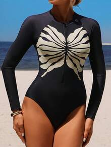 Swim Mulvari Women's Beach Burkini Cover Up Set - Black - View 5