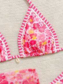 Swim Mod Swimsuits For Woman Summer Beach 3pcs/Set Women's Random Printed Bikini Set - Multicolor - View 3