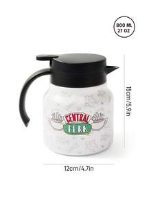 FRIENDS X SHEIN 800 ml / 27 oz Dùng trong gia đình, dã ngoại, Thép không gỉ 316 - trắng - Xem 3