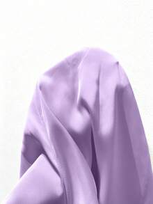 GlowEve Romper Satin Wanita Leher V - Mauve Purple - View 4