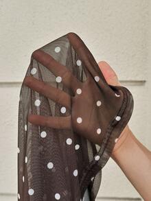 MaterniWear 孕妇波点印花修身时尚吊带连衣裙 - 棕色 - 查看 7