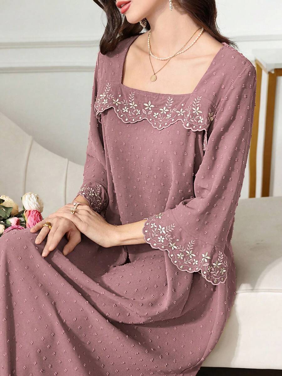 Al Najma Đầm thêu kín đáo dành cho phụ nữ
