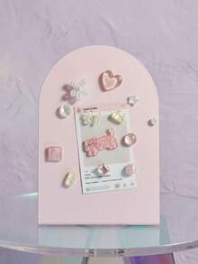 Joivida 1Pc INS Style Message Board With Storage Rack, Desktop Decor Fridge Magnet Memo Reminder Note Board - 1PC - View 5