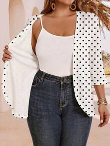 Mellowie Chaqueta holgada y casual de talla grande, adecuada para el verano - Multicolor - Ver 6