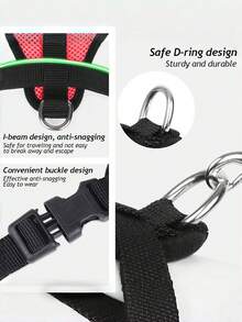 Pet Leash And Harness Set, Comfortable Breathable With Reflective Strips, Mesh Design Lightweight Non-Choke Adjustable Leash And Harness Set For Medium & Small Dogs And Cats (Actual Product May Run Small, Please Order One Size Up - Red Violet - View 5
