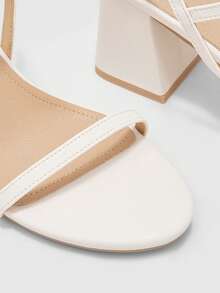 CUCCOO BIZCHIC Women's Fashion High Heel Sandals - Glutinous rice white - View 6