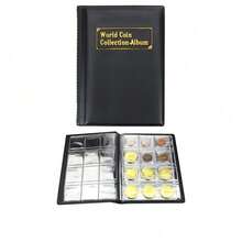 120 piezas Álbum de monedas Libro de colección de billetes y monedas PVC multicinético para coleccionistas Accesorios de colección de insignias - Multicolor - Ver 10