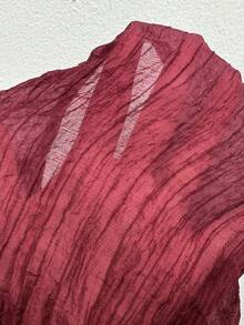 Sunnyshic Chinese Style Pattern Lace-Up Sleeveless Tank Top For Women - Burgundy - View 7