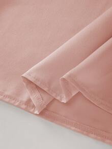 GlowEve CURVE Plus Size Women Waist Ruched Slimming Fashionable Spaghetti Strap Dress - Pink - View 3