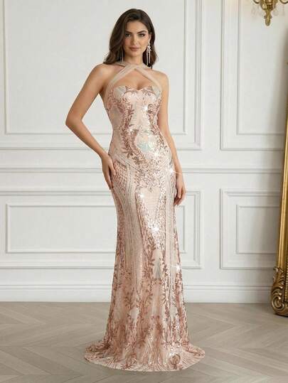 Modelyn 女士正式晚礼服（大量装饰）女士礼服女士西式礼服女士复活节礼服女士舞会礼服女士正式礼服女士迷你连衣裙、毕业礼物毕业礼服、女士时尚正式礼服长裙、串珠设计、亮片、吊带女士夏季连衣裙、派对礼服、婚礼宾客礼服