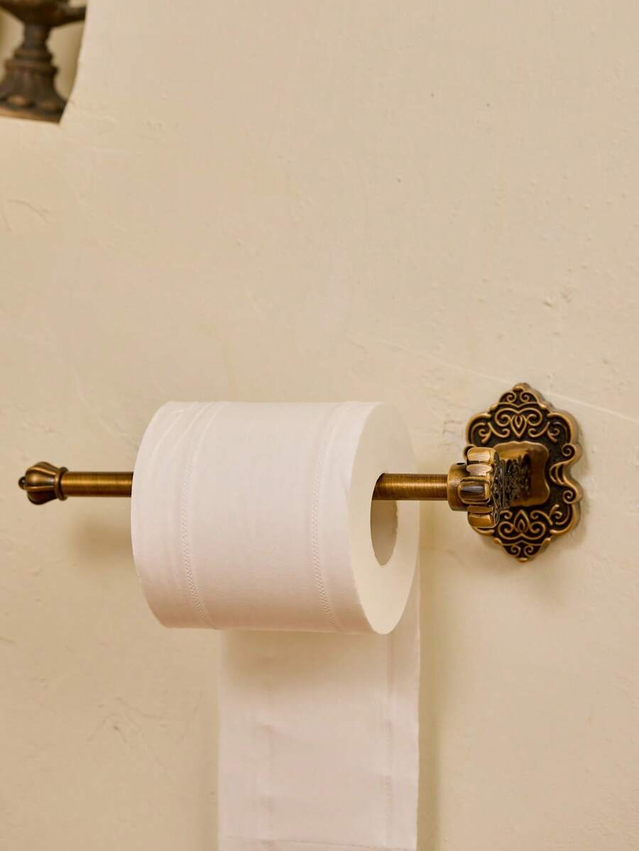 Cirelle Retro Wall-Mounted Paper & Towel Holder – Dual-Purpose Aluminum Rack For Toilet Paper & Kitchen Roll, Space-Saving Bathroom & Kitchen Organizer, Easy To Install - Multicolor - View 1