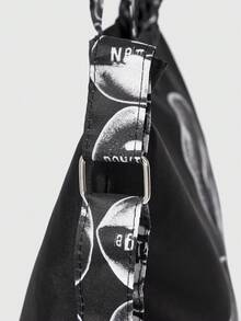 ROMWE Grunge Punk Bolso bandolera con fondo negro - Multicolor 3 - Ver 4