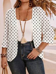 Mellowie Chaqueta holgada y casual de talla grande, adecuada para el verano - Multicolor - Ver 4