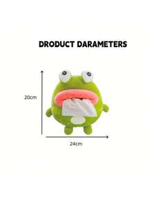 Zazumi 1Pc/2Pcs Car Tissue Box, Cute Cartoon Plush Armrest Box Tissue Holder, Hanging Drawer Paper Box For Car Interior Decoration - View 9