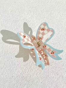 Joivida Pinza de pelo con lazo floral y cereza de resina, estilo natural elegante, accesorio de pelo para mujer para uso diario, vacaciones, boda y fiesta - Multicolor - Ver 14