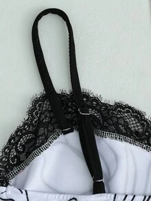 GlowEve 女士艺术线条花卉图案修身背心，适合夏季及各种场合 - 棕色 - 查看 4