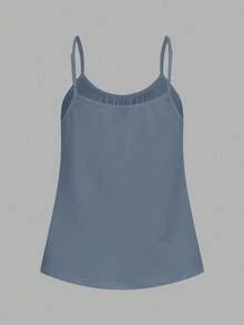 SHEIN EZwear 3件套加大码休闲简约吊带背心 - 彩色 - 查看 3