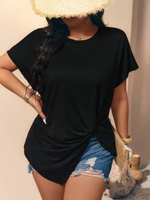 Breezaya Áo đen đa năng, thời trang và độc đáo. - màu đen - Xem 5