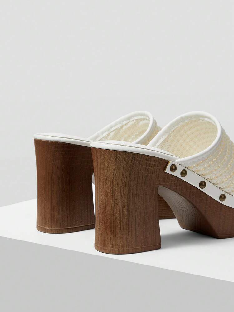 WOMEN STUDDED PLATFORMS & WEDGE SANDALS