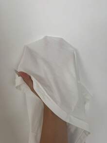 SHEIN Muchic 女士夏季新款纹理条纹短款修身圆领背心 - 白色 - 查看 7