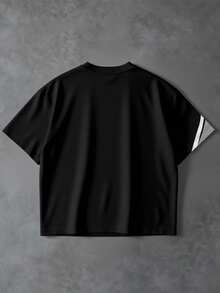 Aesthetic Post 男士休闲字母星形印花圆领短袖T恤 - 彩色 - 查看 2