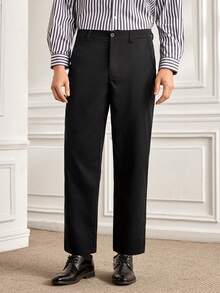 Officeau Men's Casual Blazer Suit Set Including Lapel NeckJacket And Pants, Versatile For Spring And Autumn - Black - View 7