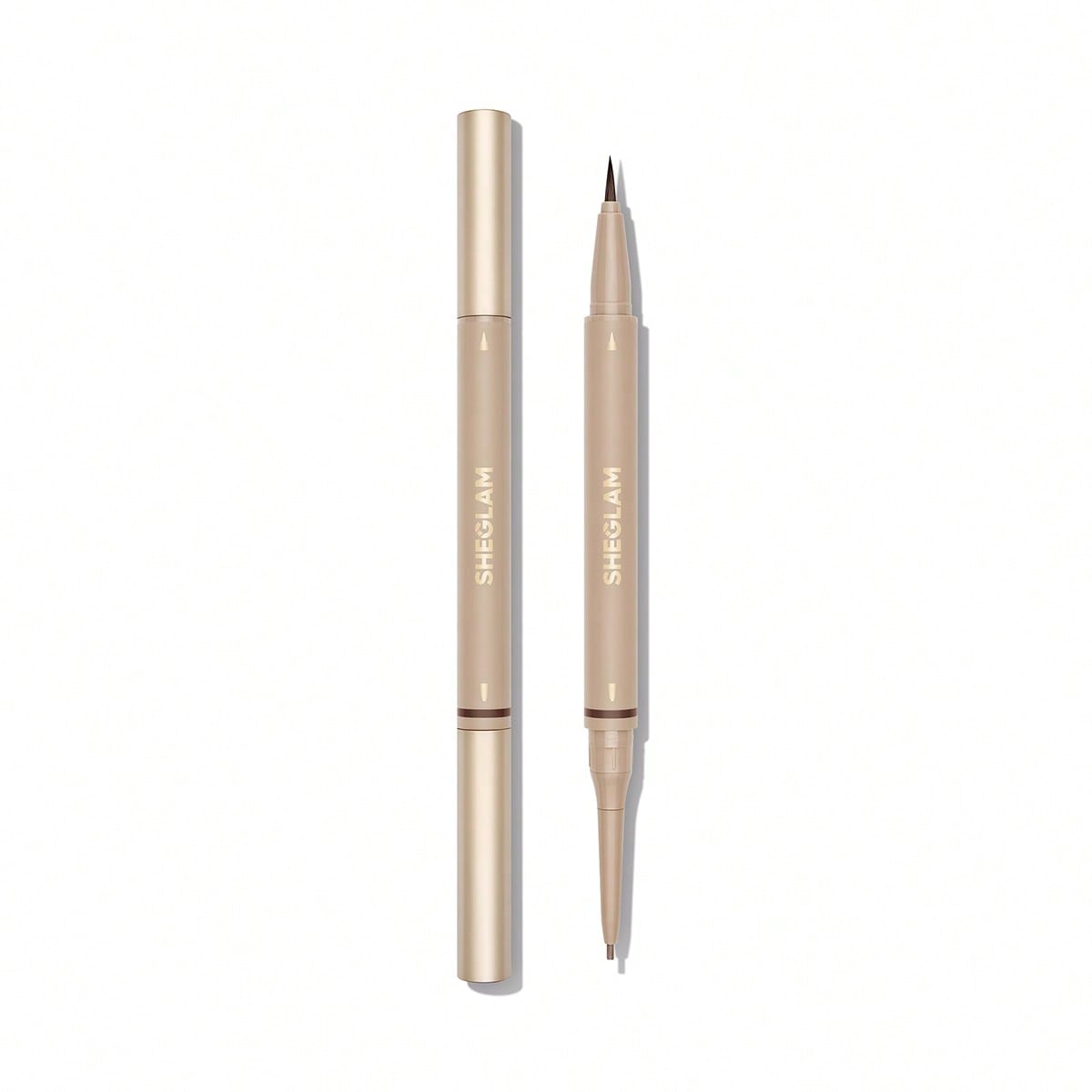 Shein Women's Auburn Brows On Demand 2-In-1 Brow Pencil- Waterproof Liquid Eyebrow Pen Sweat-Proof Anti-Oil Brow Filling Outlining Eyebrow Cream Gel Makeup Brow Pomade Brand Beauty Makeup Face Paint Cosmetic For Girls Perfect For Spring Summer Ideal For Y