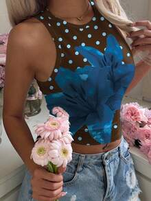 Mulvari Áo tank top nữ dáng ôm, cổ tròn, tối giản, thích hợp cho mùa hè. - Nhiều màu - Xem 5