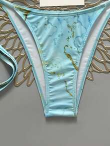 SHEIN Swim Mod Bộ bikini tách rời tối giản dành cho mùa Xuân/Hè 2026, đồ bơi cao cấp tôn dáng cho nữ. - Nhiều màu - Xem 4