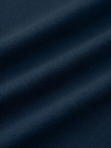 Comfortcana Plus Size Striped Side Summer Shorts, Navy Blue - Navy Blue - View 4
