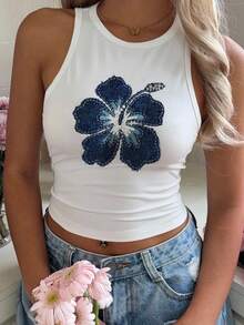 Mulvari Áo tank top nữ dáng ôm, cổ tròn, tối giản, thích hợp cho mùa hè. - Nhiều màu - Xem 3