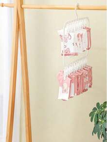 1 pieza Percha multifuncional ahorradora de espacio para calcetines y ropa interior - Tendedero eficiente, ideal para decoración de dormitorio, baño y dormitorio, decoración de festivales, decoración de habitaciones, decoración del hogar, decoración de dormitorio, vestidos, pantalones, zapatos, jeans, botas, faldas, primavera, minimalista, blusas de verano - Multicolor - Ver 5