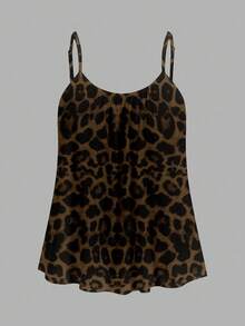 SHEIN EZwear 3pcs/Set Plus Size Casual Leopard & Polka Dot Print Camisole Tops, Suitable For Music Festival Outfits - Multicolor - View 6