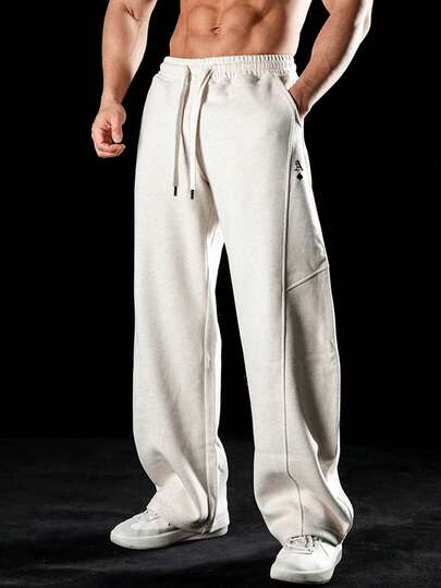 Sport MetroGents Men's Solid Color Minimalist Casual Sports Pants