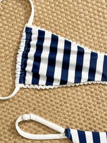 Swim Vcay Bộ đồ bơi 2 mảnh nữ mùa xuân/hè 2026 mới, họa tiết hoa ngẫu nhiên, kiểu dáng thanh lịch, thích hợp cho kỳ nghỉ biển. - Nhiều màu - Xem 3