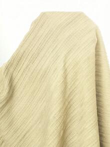 Solavon Women's Solid Color Pleated Casual Party & Travel Dress - Apricot - View 10