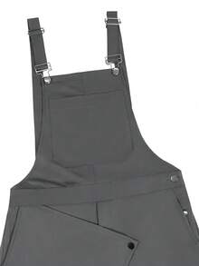 Major Grit Men's Casual Charcoal Gray Suspender Jumpsuit,Versatile Overalls Pants,Summer,Streetwear,City Break,Vintage,Vacation,,Party,Festival,Workout - Dark Grey - View 5