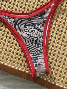 Swim Mod Bộ bikini quây 2 mảnh in kỹ thuật số với dây đeo có thể điều chỉnh và quần bikini kiểu dáng gợi cảm, đồ bơi thời trang và quyến rũ. - Nhiều màu - Xem 7