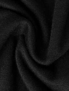 Camiseta básica casual ajustada para hombres con estampado de letras negras sin mangas, adecuada para todas las estaciones - Negro - Ver 5