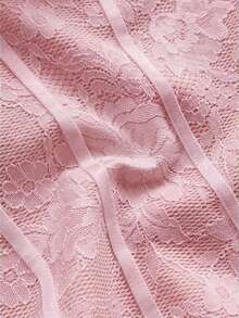 Soleia Ruffled Strapless Bodysuit For Women, Suitable For Vacation, Holiday, Party, Afternoon Tea, Music Festival, Beach, Summer Outfit, Boho, Crochet, Linen - Baby Pink - View 9