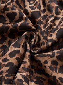 Glimmora Sexy Lace Patchwork Leopard Print Camisole Top For Summer Vacation - Multicolor - View 4